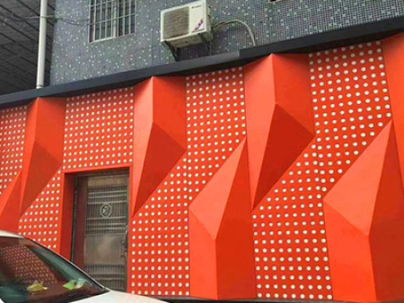 异形铝单板施工现场