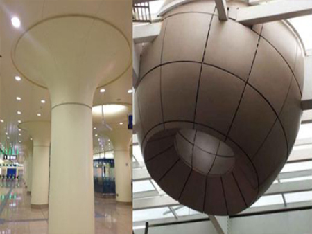 双曲铝板施工工艺