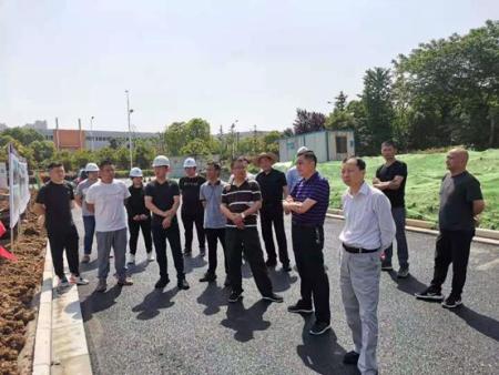 市重要处调研园林绿化工程建设