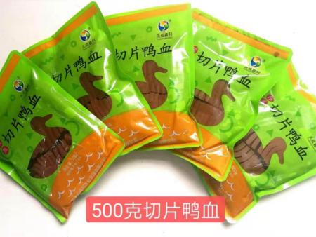 预蒸切片鸭血－（500克袋装）