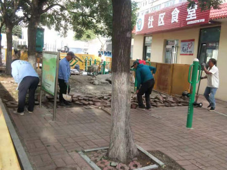 环翠楼街道同德社区老旧小区改造