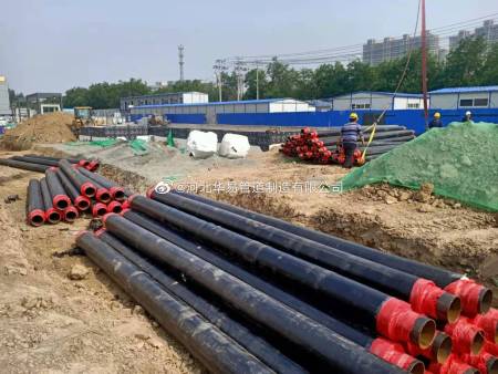 保溫鋼管施工現(xiàn)場(chǎng)