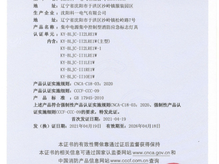 集中电源集中控制性消防应急标志灯具 KY-BLJC-II2LRE1W 集中电源集中控制性消防应急标志灯具 KY-BLJC-II2LRE1W