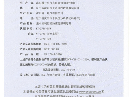 集中控制性消防应急照明灯具 KY-ZFZC-E5W 集中控制性消防应急照明灯具 KY-ZFZC-E5W