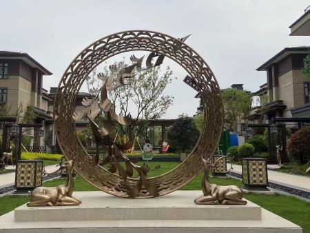 不锈钢现代雕塑