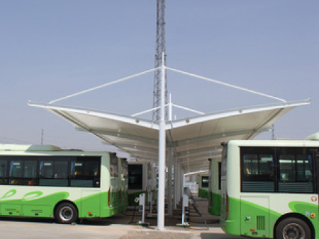 重庆公交车充电桩停车棚连接方式该如何连接才更安全牢靠