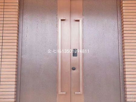 北京金七福金属制品厂也可以制作别墅仿铜门