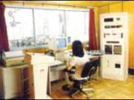 The computer test room of B grade water pump performance