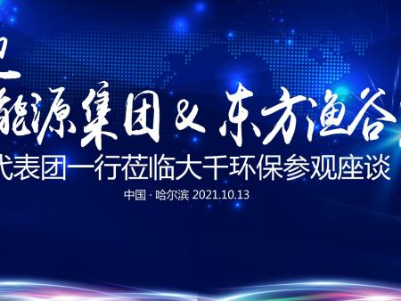国瑞能源集团@东方渔谷集团代表团一行莅临大千环保参观座谈