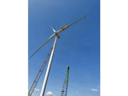 越南昆嵩50MW风机吊装工程 越南昆嵩50MW风机吊装工程