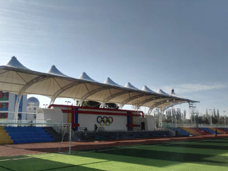 玉門市第三小學(xué)看臺膜結(jié)構(gòu)工程