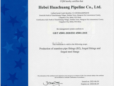 健康安全管理体系认证证书英文