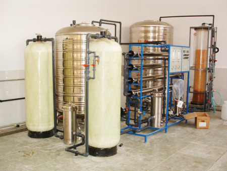 浙江新领生物集团2吨单机+软化