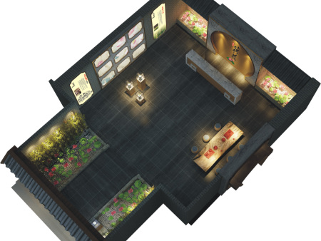 荷花酒早期展厅设计