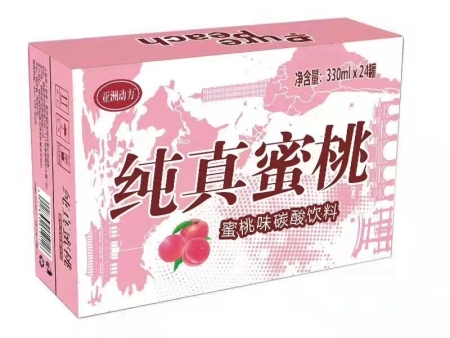 亚洲动力蜜桃味碳酸饮料330mlx24罐