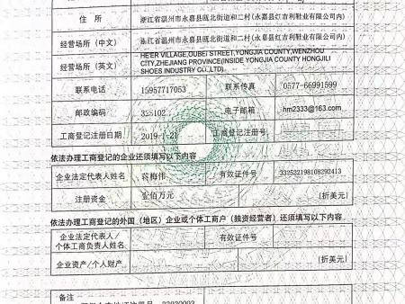 对外贸易经营者对外登记表1