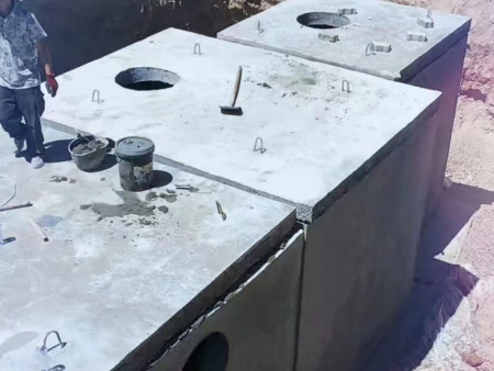 钢筋砼化粪池施工现场 -2