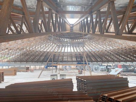 仓顶檩条粉煤灰施工 仓顶檩条粉煤灰施工