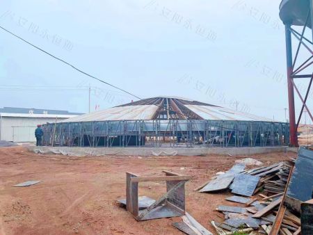 仓顶外部施工图粉煤灰施工 仓顶外部施工图粉煤灰施工