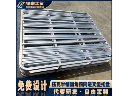 压瓦半铺圆角四向进叉型托盘