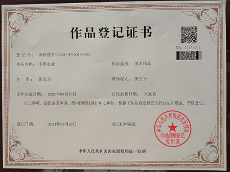 作品登記證書