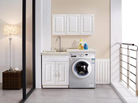 洗衣機柜裝修公司—2022年洗衣機柜新款圖片