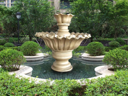 黃銅水缽雕塑