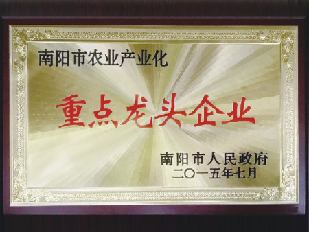 南陽市農(nóng)業(yè)產(chǎn)業(yè)化重點(diǎn)龍頭企業(yè)資質(zhì)