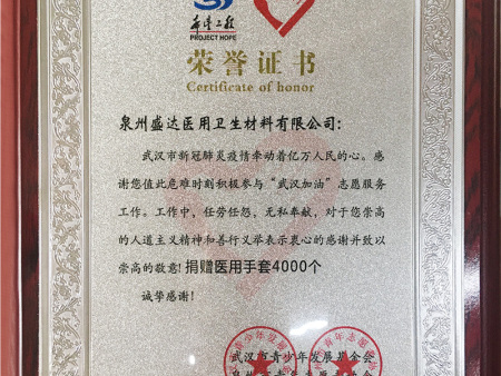 荣誉证书 荣誉证书