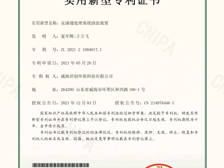 反渗透处理系统清洗装置