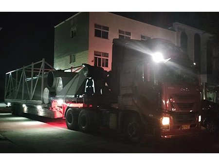 砂浆成套设备披星戴月赶往现场