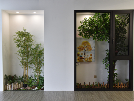 窗纱—体框扇平齐双内开系列_JS95