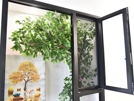 窗纱—体框扇平齐双内开系列_JS95