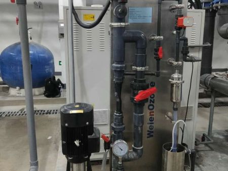 吉林省长春市九台市农商银行体育馆——徐州伟恩泳池专用臭氧发生器调试现场