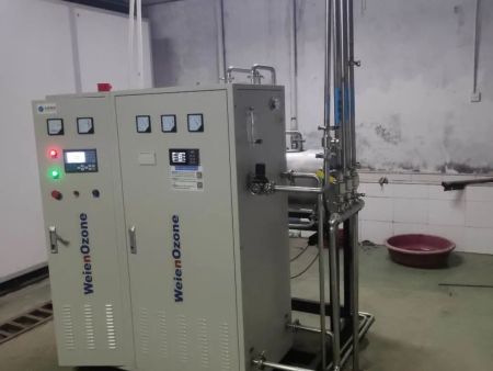 武汉久安药业有限公司——水冷式臭氧发生器调试现场