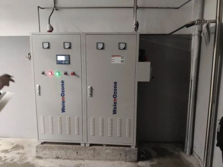 桂龙药业——徐州伟恩水冷式臭氧发生器调试现场
