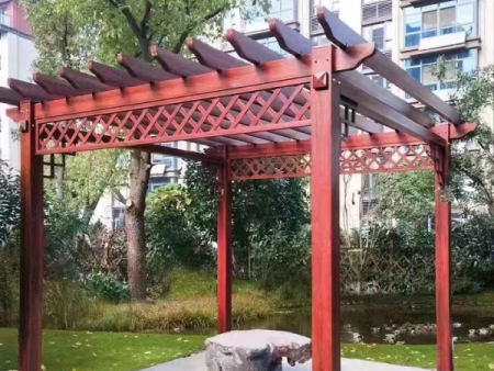 铝合金仿木廊架