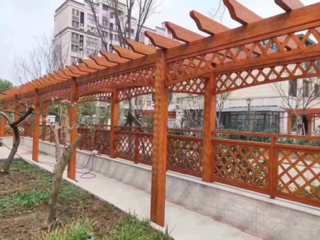 铝合金仿木廊架