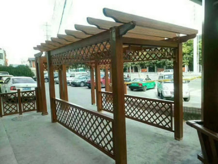 铝合金仿木廊架
