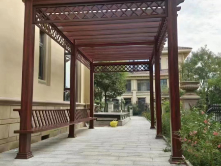 铝合金仿木廊架