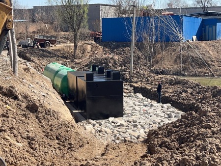 农村生活污水第四站点设备掩埋