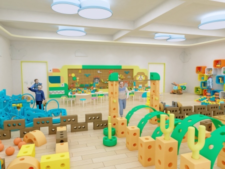 幼儿园积木区