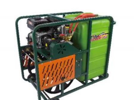 12V汽油电启动卷管机带水桶 PX-T15