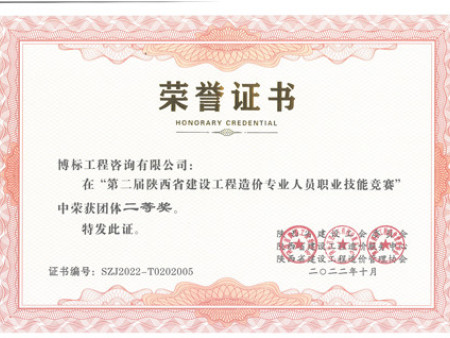 團(tuán)體二等獎