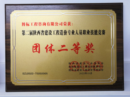 團(tuán)體二等獎