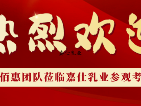 共同發(fā)展，合作共贏——喜迎聚佰惠團(tuán)隊(duì)蒞臨嘉仕乳業(yè)參觀考察