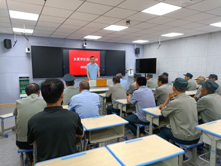 山东坤安保安公司对东夏学区队员开展二季度在岗培训