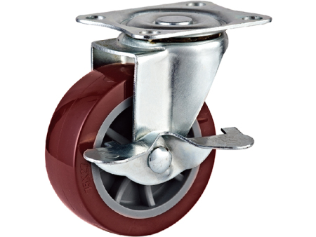 American heavy-duty PU CASTER with plastic core 