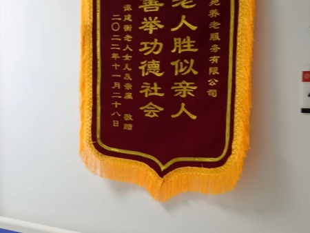 家属赠送锦旗荣誉