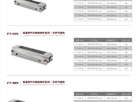 高温燃气节能烧烤炉
